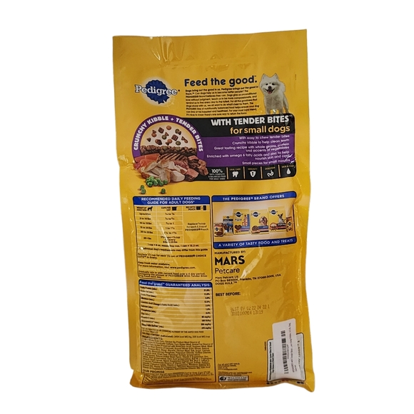 Pedigree Tender Bites For Small Dog 1 Pack 3.5Lb - Picture 2 of 6